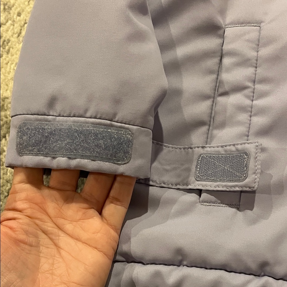 Cat & Jack Light Purple Hooded Jacket and Heart Rain Coat Bundle - Picture 5 of 13
